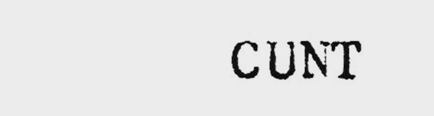 Cunt